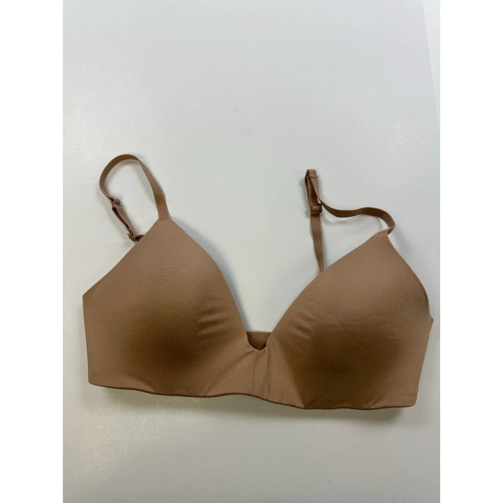 SKIMS Wireless Form T-Shirt Demi Bra | Size 34 C Bronze EUC - Picture 1 of 6